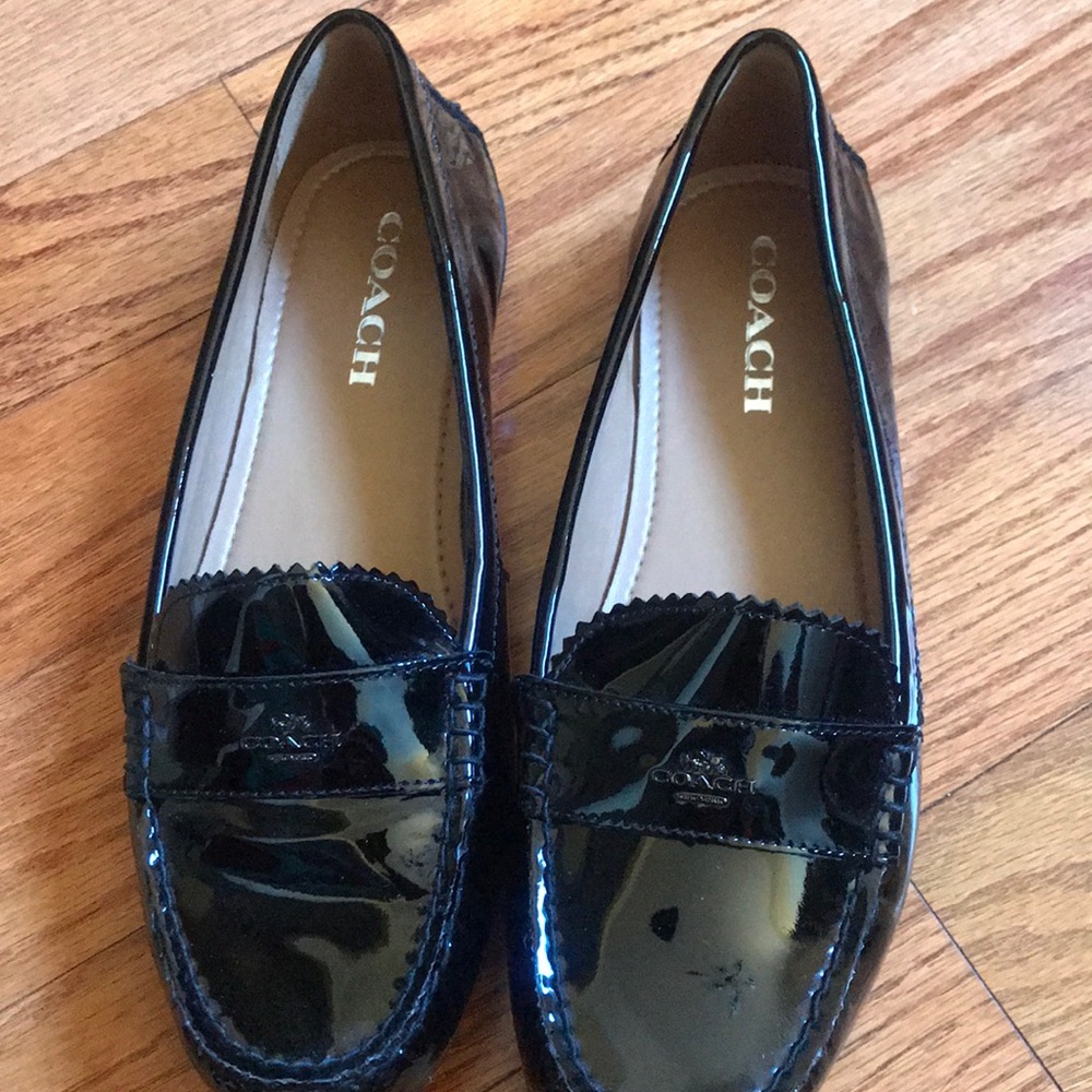 Coach Odette Patent Leather Loafers